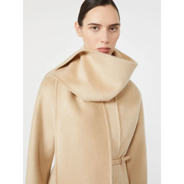 Max Mara Umico Albino Camel and Mohair Coat in Beige | Wool Coat | Luxury Shoes 