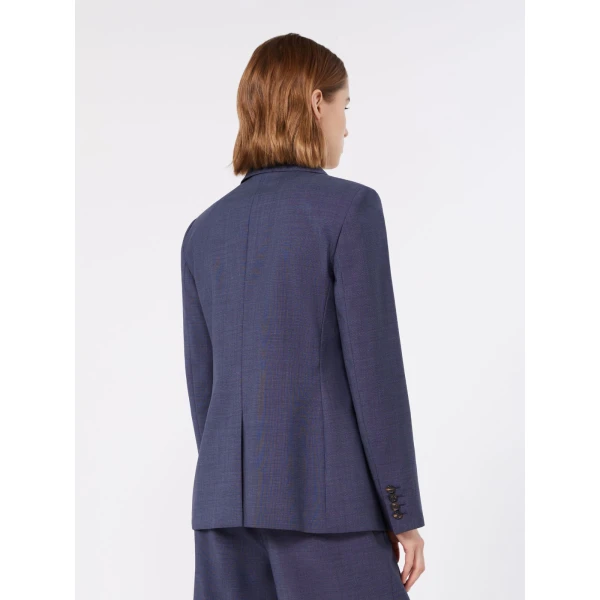 Max Mara Umico Double-Breasted Wool Blazer in Ultramarine | Blazers | Luxury Shoes 