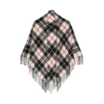Max Mara Umido Tartan Cashmere Stole in Ivory | Scarves | Luxury Shoes 