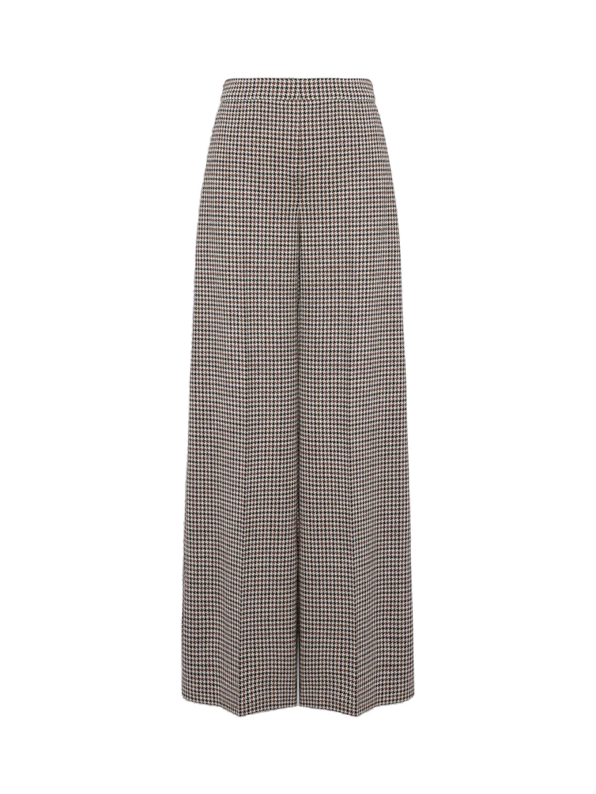 Max Mara Umile Wide Houndstooth Jersey Trousers in Tobacco Max Mara Umile Wide Houndstooth Jersey Trousers in Tobacco | Wide leg pants | Luxury Shoes