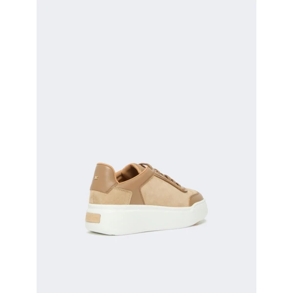 Max Mara Urban Suede Trainers in Camel | Sneakers | Luxury Shoes 