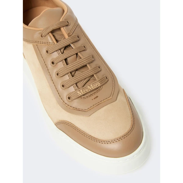 Max Mara Urban Suede Trainers in Camel | Sneakers | Luxury Shoes 