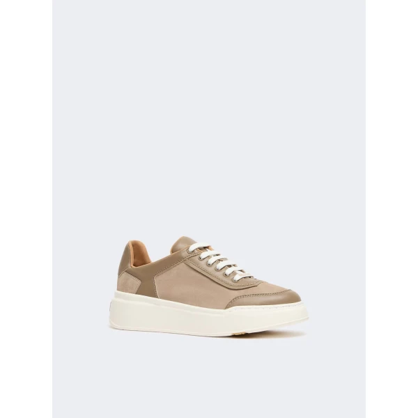 Max Mara Urban Suede Trainers in Medium Grey | Sneakers | Luxury Shoes 