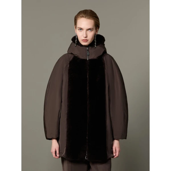 Max Mara Urbano Reversible Radzmir and Cashmere Down Jacket in Dark Brown | Jackets | Luxury Shoes 
