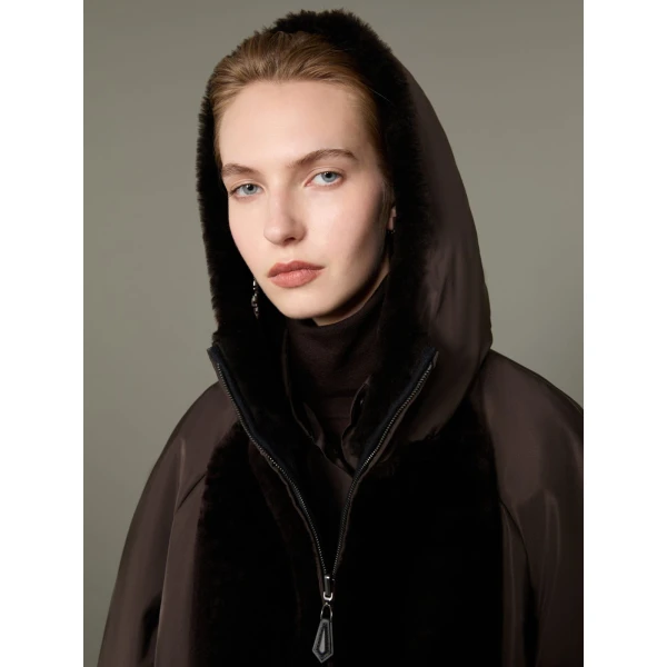 Max Mara Urbano Reversible Radzmir and Cashmere Down Jacket in Dark Brown | Jackets | Luxury Shoes 