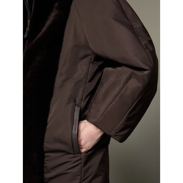 Max Mara Urbano Reversible Radzmir and Cashmere Down Jacket in Dark Brown | Jackets | Luxury Shoes 