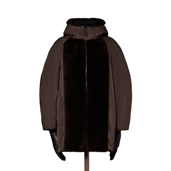 Max Mara Urbano Reversible Radzmir and Cashmere Down Jacket in Dark Brown | Jackets | Luxury Shoes 