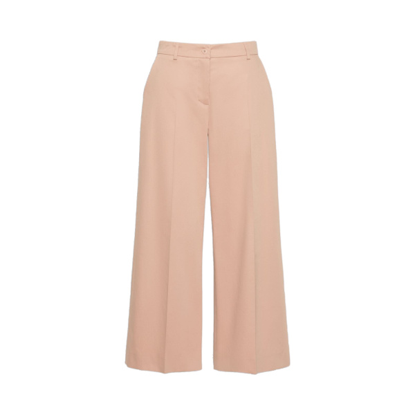 Max Mara Urial Cotton Satin Cropped Trousers in Antique Rose | Tailored pants | Luxury Shoes 