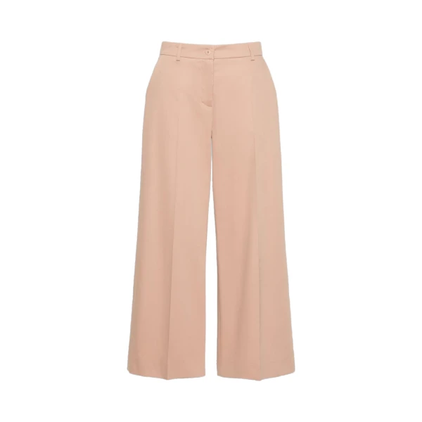 Max Mara Urial Cotton Satin Cropped Trousers in Antique Rose | Tailored pants | Luxury Shoes 