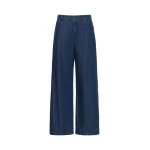Max Mara Vega Wide-Leg Cotton Denim Jeans in Navy | Denim | Luxury Shoes 