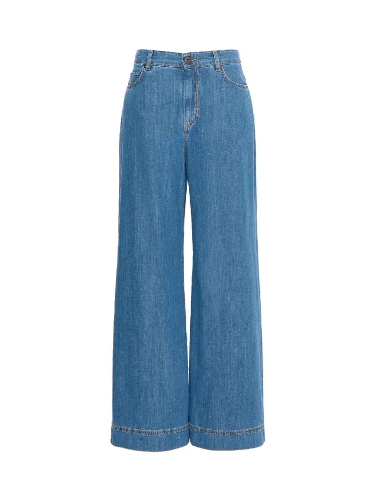 Max Mara Vega Wide-Leg Cotton Denim Jeans in Navy Style 2 Max Mara Vega Wide-Leg Cotton Denim Jeans in Navy Style 2 | Denim | Luxury Shoes