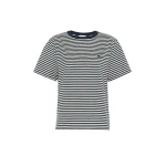 Max Mara Venaco Pure Cotton Jersey T-Shirt in Navy | T-shirts | Luxury Shoes 