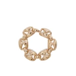 Max Mara Vertice Chunky Chain Choker in Bronze | Necklace | Luxury Shoes 