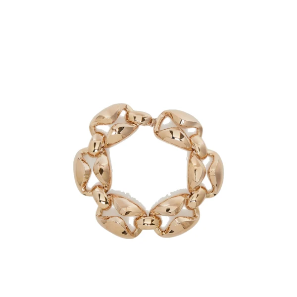 Max Mara Vertice Chunky Chain Choker in Bronze | Necklace | Luxury Shoes 