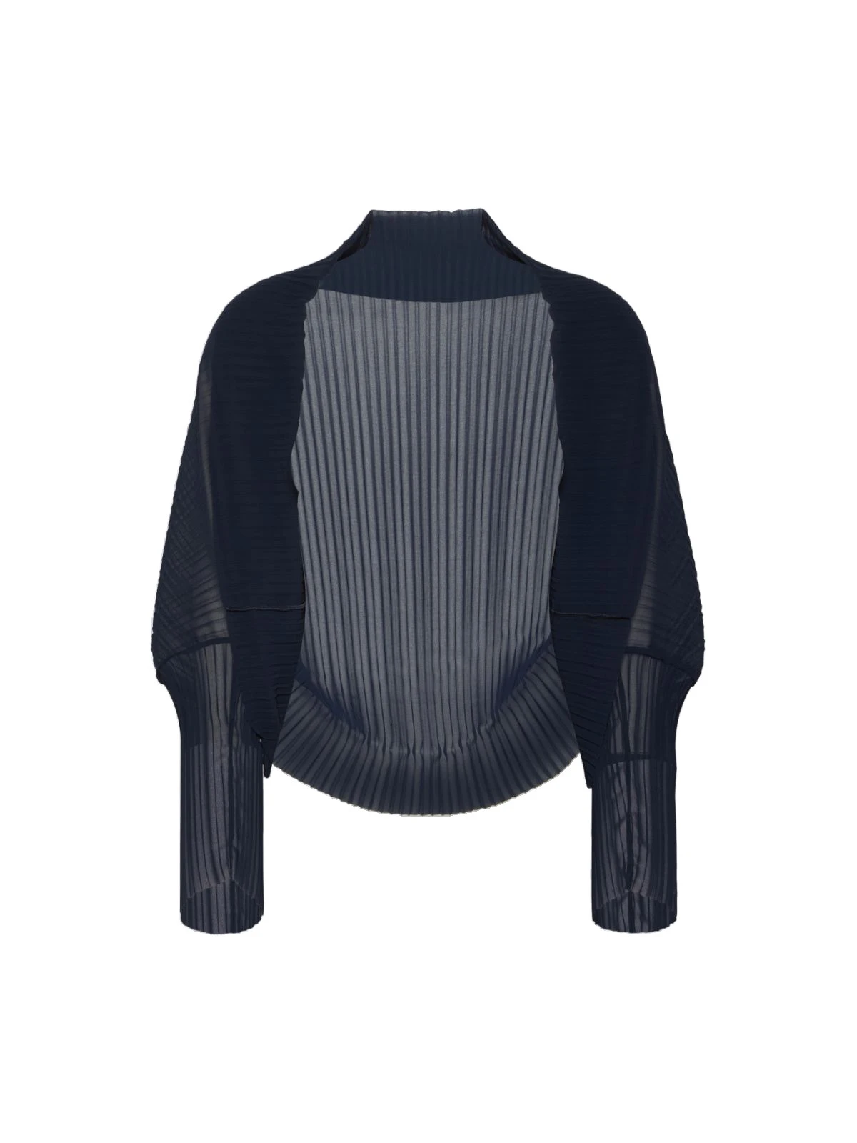 Max Mara Vesuvio Pleated Fabric Shrug in Midnight Blue Max Mara Vesuvio Pleated Fabric Shrug in Midnight Blue | Jackets | Luxury Shoes