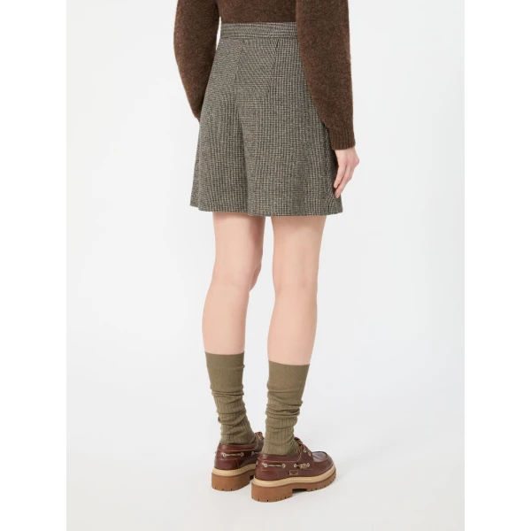 Max Mara Vetta Micro Jacquard Jersey Culottes in Brown | Tailored pants | Luxury Shoes 