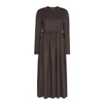 Max Mara Vettura Jacquard Jersey Maxi Dress in Brown | Maxi Dresses | Luxury Shoes 