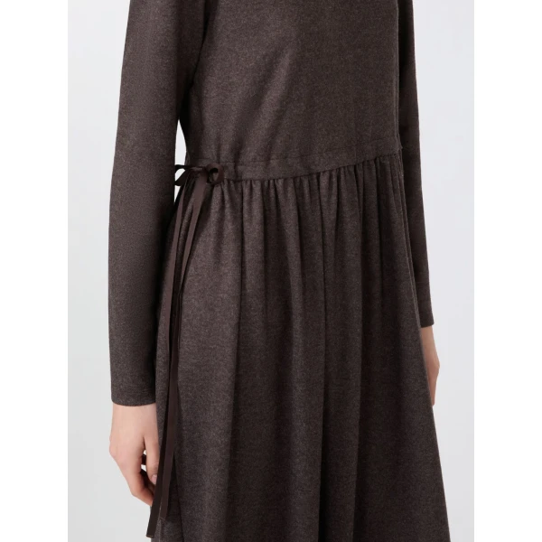 Max Mara Vettura Jacquard Jersey Maxi Dress in Brown | Maxi Dresses | Luxury Shoes 