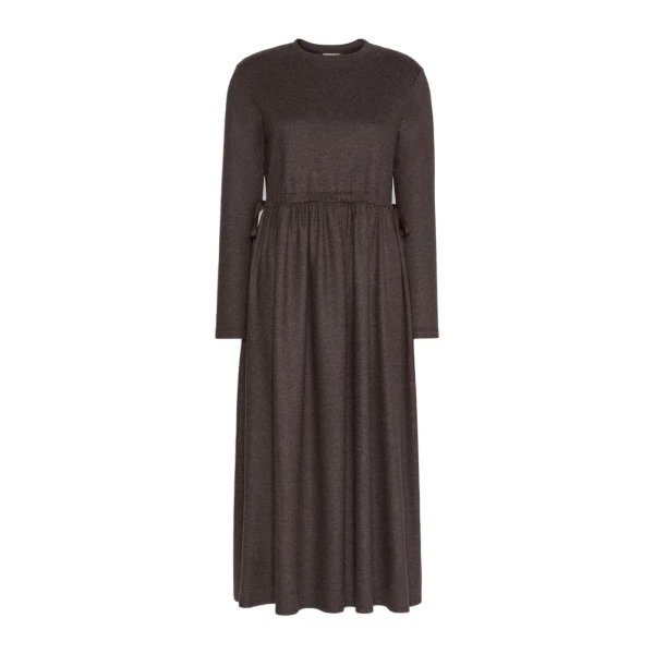 Max Mara Vettura Jacquard Jersey Maxi Dress in Brown | Maxi Dresses | Luxury Shoes 