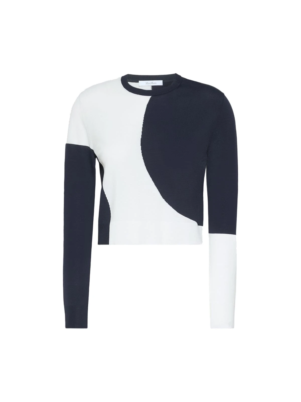 Max Mara Vetusta Slim-Fit Viscose Crepe Sweater in White Max Mara Vetusta Slim-Fit Viscose Crepe Sweater in White | Sweaters | Luxury Shoes