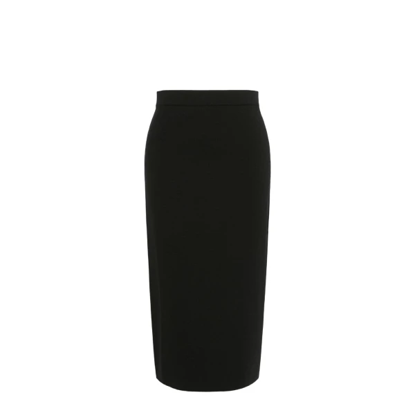 Max Mara Viale Viscose Yarn Pencil Skirt in Black | Pencil Skirts | Luxury Shoes 