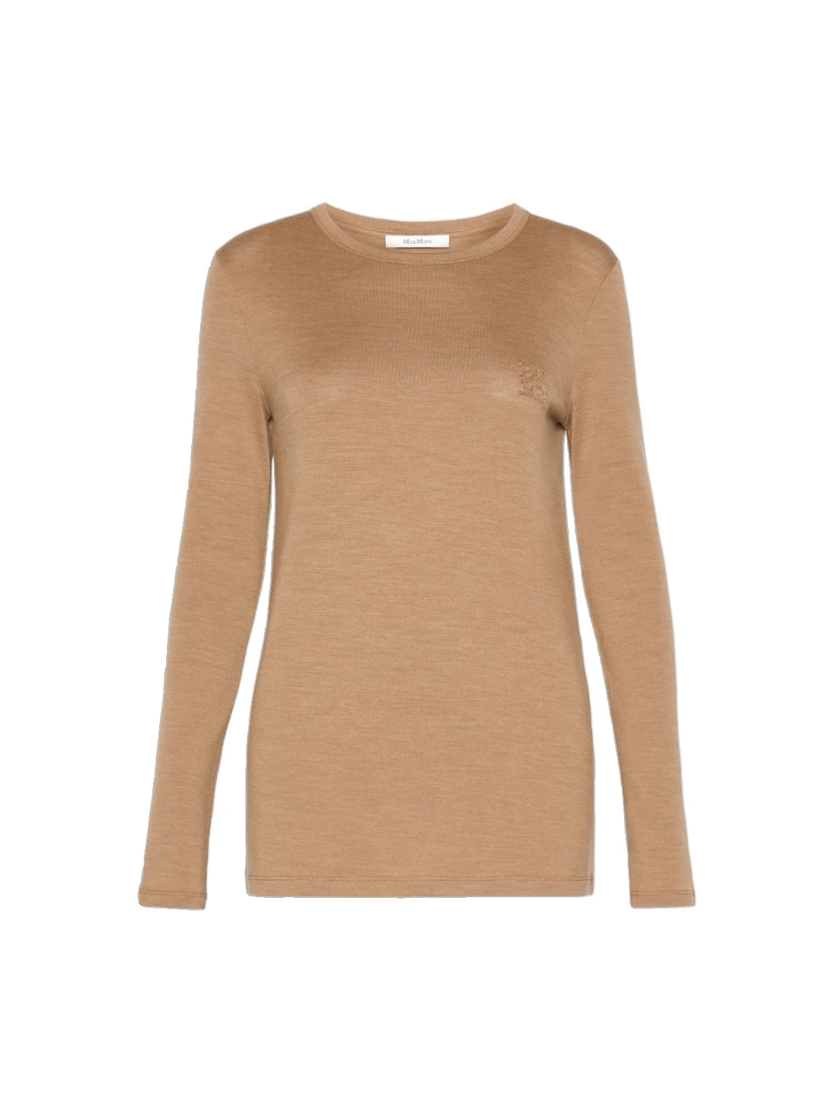 Max Mara Vicini Light Wool Jersey T-Shirt in Camel Max Mara Vicini Light Wool Jersey T-Shirt in Camel | T-shirts | Luxury Shoes