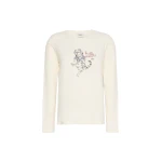 Max Mara Vicino Stretch Jersey Graphic T-Shirt in Ivory | T-shirts | Luxury Shoes 