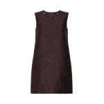 Max Mara Vicolo Cotton-Blend Jacquard Princess Dress in Plum | Mini Dresses | Luxury Shoes 