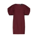 Max Mara Vicolo Cotton Poplin Short Dress in Ruby | Mini Dresses | Luxury Shoes 