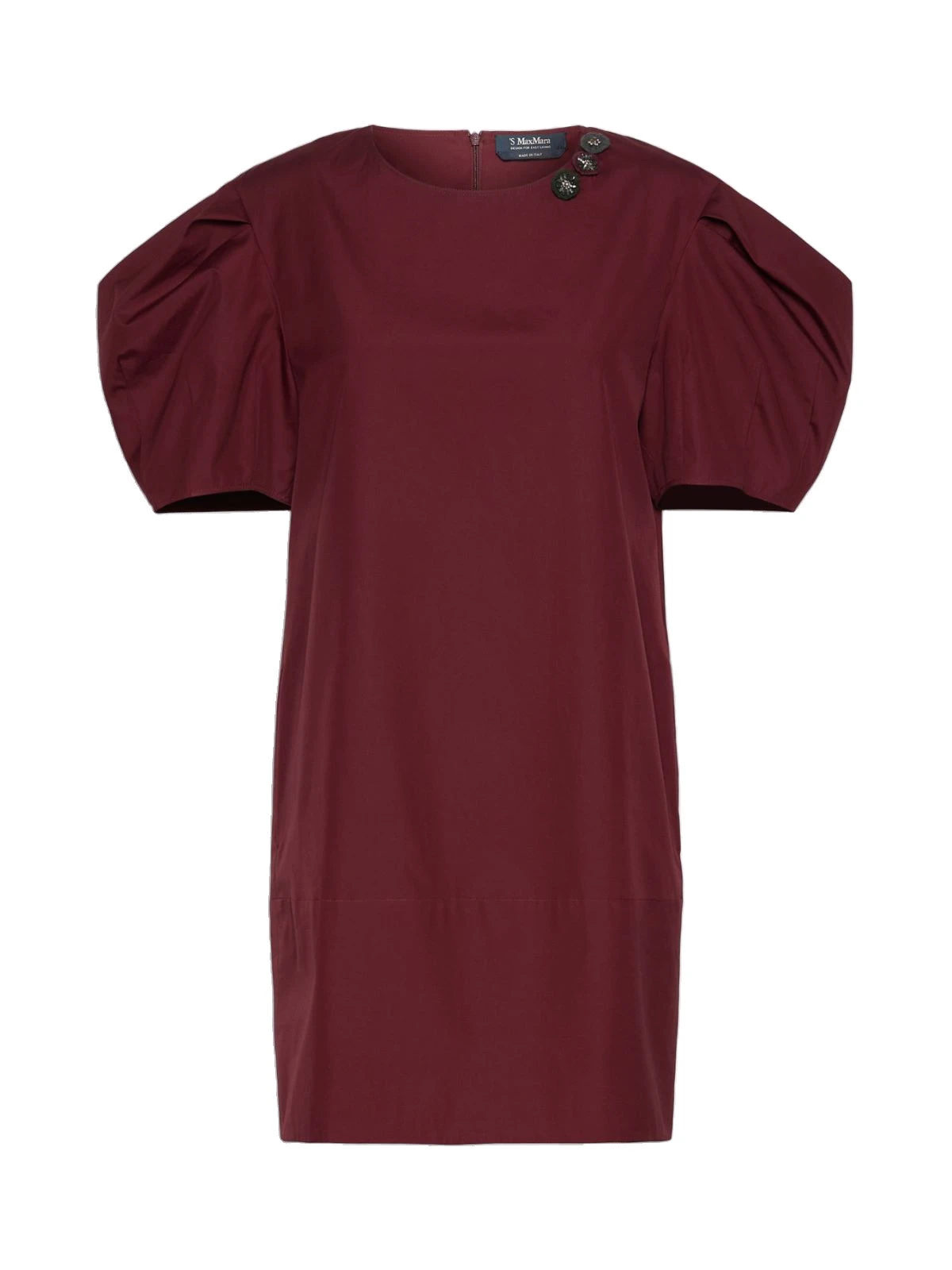 Max Mara Vicolo Cotton Poplin Short Dress in Ruby Max Mara Vicolo Cotton Poplin Short Dress in Ruby | Mini Dresses | Luxury Shoes