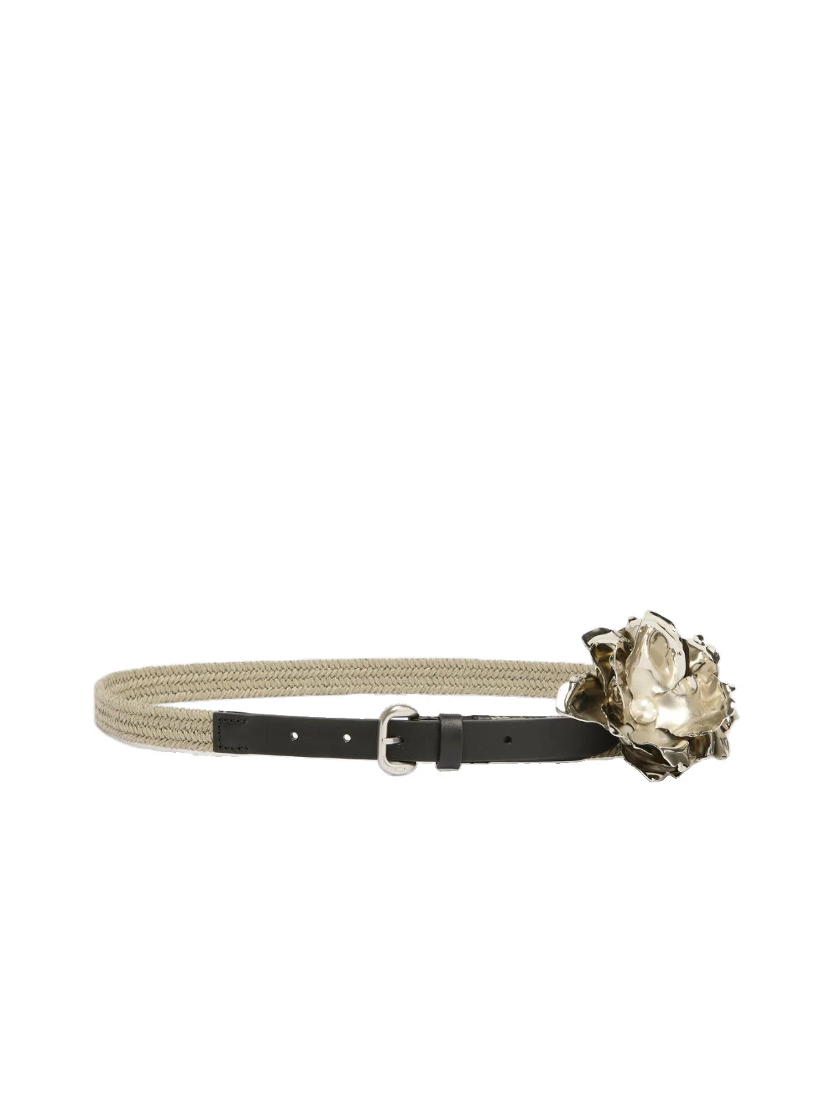 Max Mara Vicolo Linen and Cotton Belt with Brooch in Natural Max Mara Vicolo Linen and Cotton Belt with Brooch in Natural | Belts | Luxury Shoes