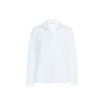 Max Mara Violino Stretch Cotton Shirt in Optical White | Shirts | Luxury Shoes 