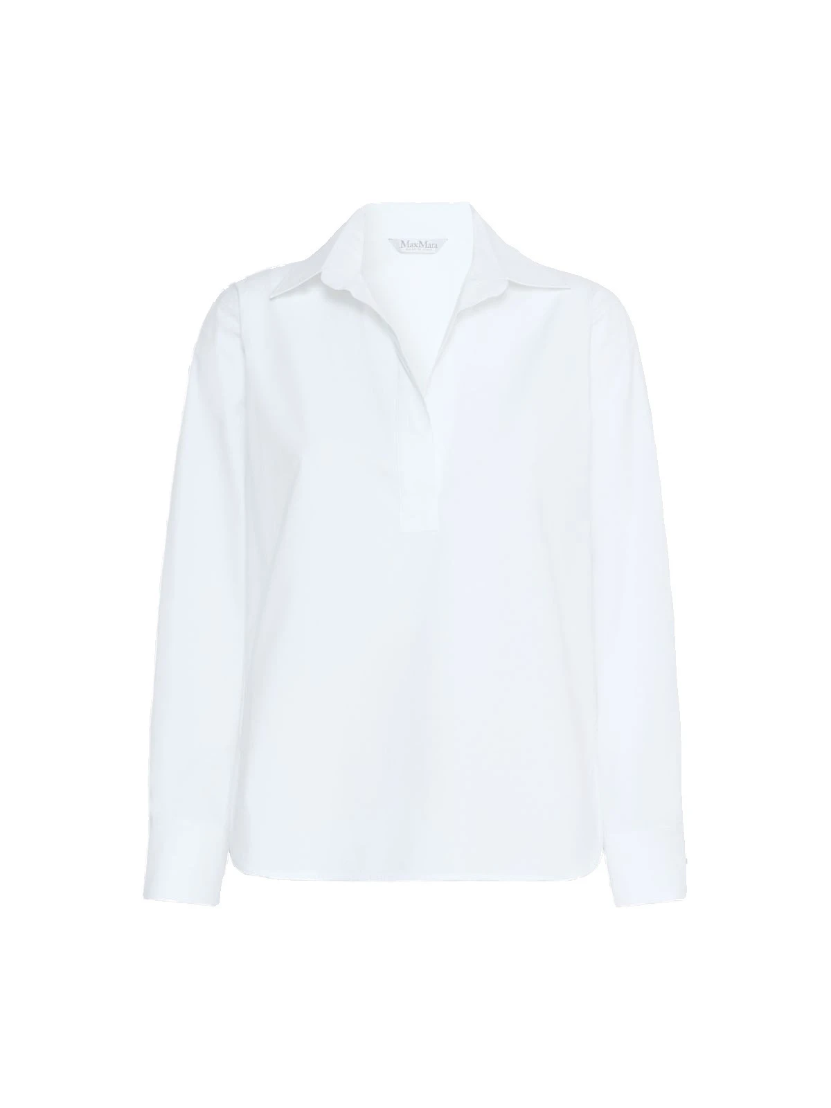 Max Mara Violino Stretch Cotton Shirt in Optical White Max Mara Violino Stretch Cotton Shirt in Optical White | Shirts | Luxury Shoes