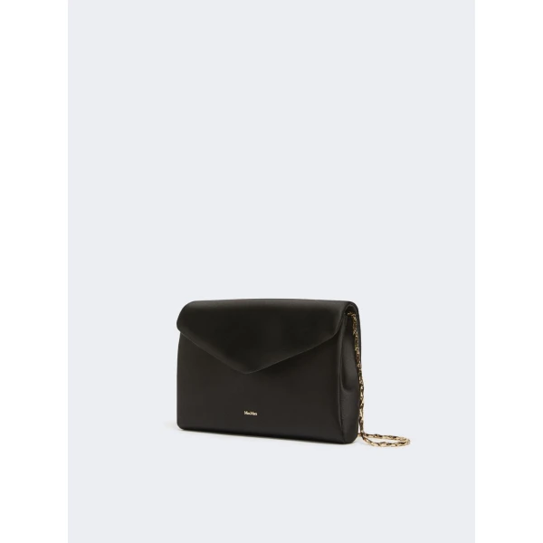 Max Mara Viscose and Silk Satin Clutch Bag in Black | Clutch Bags | Luxury Shoes 