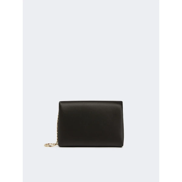 Max Mara Viscose and Silk Satin Clutch Bag in Black | Clutch Bags | Luxury Shoes 