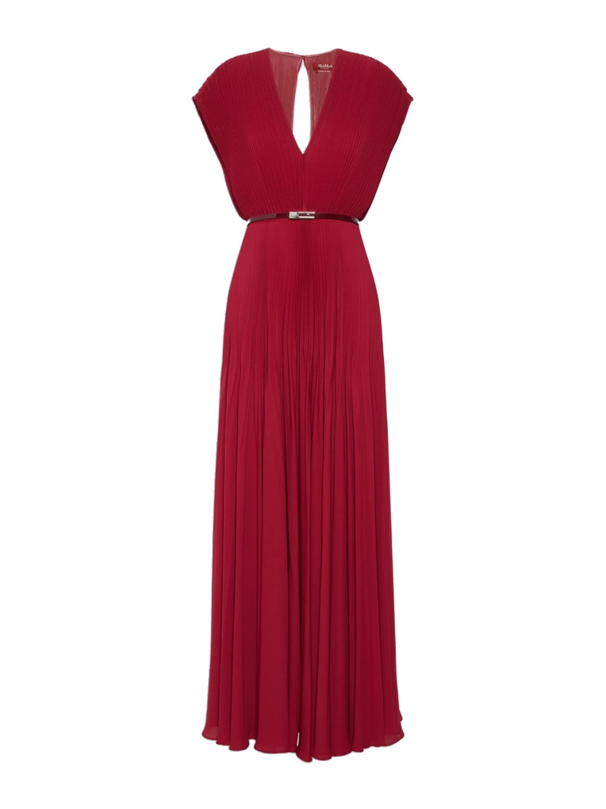 Max Mara Visino Long Sable Georgette Dress in Ruby Max Mara Visino Long Sable Georgette Dress in Ruby | Maxi Dresses | Luxury Shoes