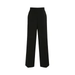 Max Mara Visivo Stretch Wool Palazzo Trousers in Black | Wide leg pants | Luxury Shoes 