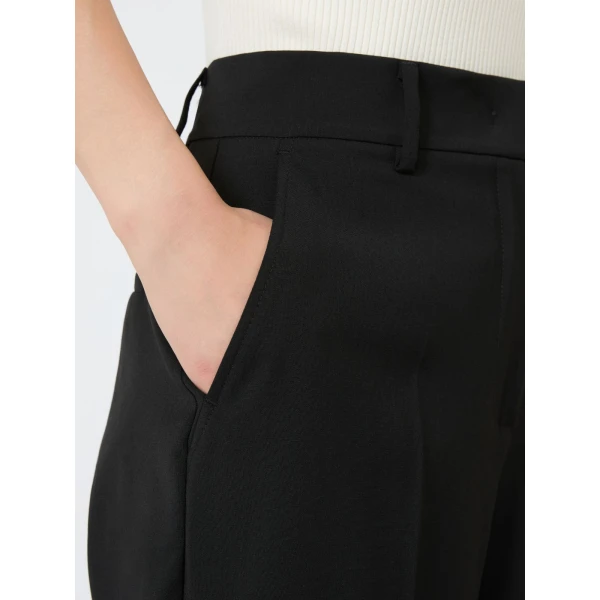 Max Mara Visivo Stretch Wool Palazzo Trousers in Black | Wide leg pants | Luxury Shoes 