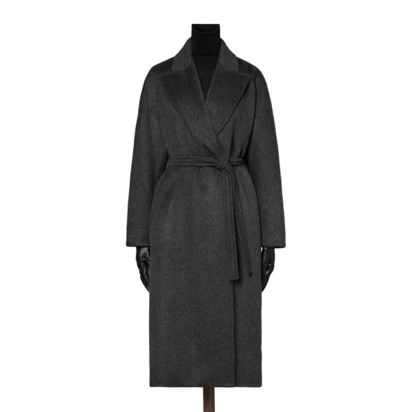 Max Mara Vista Oversized Cashmere and Mohair Coat in Black | Wool Coat | Luxury Shoes 