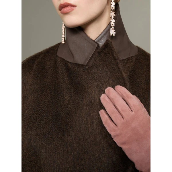 Max Mara Vista Oversized Cashmere and Mohair Coat in Dark Brown | Wool Coat | Luxury Shoes 