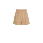 Max Mara Vista Sable-Look Baby Camel Shorts in Camel | Shorts | Luxury Shoes 