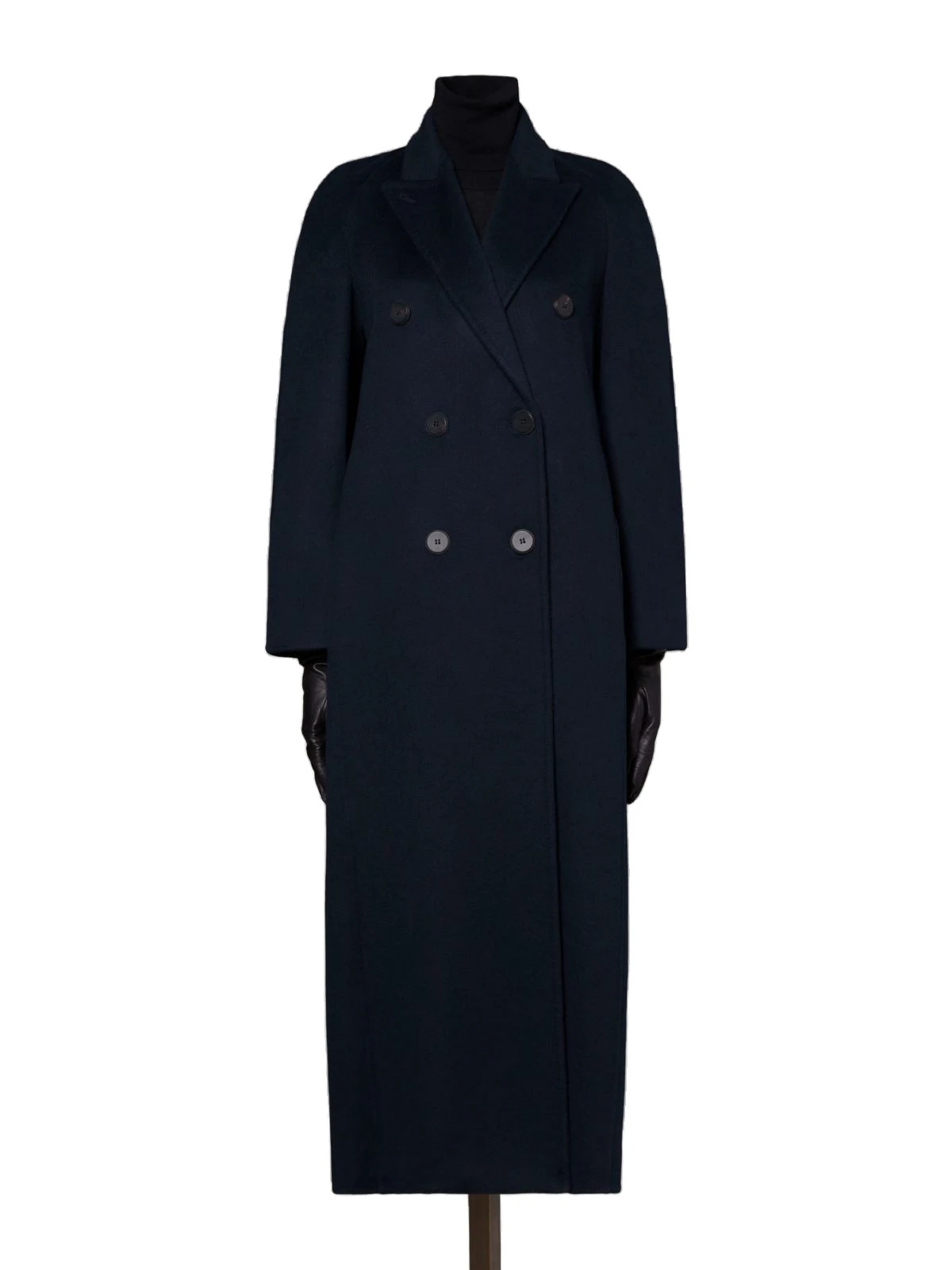 Max Mara Volante Brushed Cashmere Double-Breasted Coat in Midnight Blue Max Mara Volante Brushed Cashmere Double-Breasted Coat in Midnight Blue | Wool Coat | Luxury Shoes