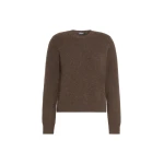Max Mara Voliera Yak Wool Crew-Neck Sweater in Brown | Sweaters | Luxury Shoes 