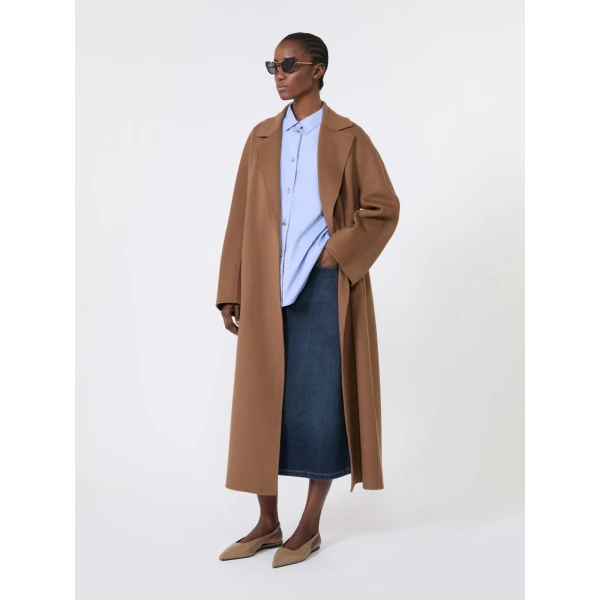 Max Mara Volonta Cotton Oxford Shirt in Light Blue | Shirts | Luxury Shoes 
