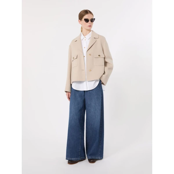 Max Mara Volonta Cotton Oxford Shirt in White | Shirts | Luxury Shoes 