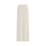 Max Mara Volonta Relaxed Heavy Silk Trousers in Stone Grey | Wide leg pants | Luxury Shoes 