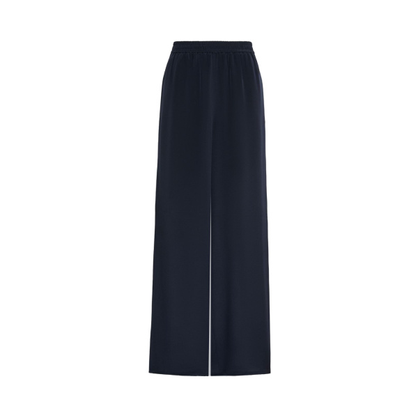 Max Mara Volonta Relaxed Heavy Silk Trousers in Ultramarine | Wide leg pants | Luxury Shoes 
