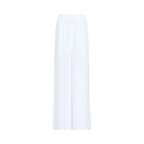 Volonta Relaxed Heavy Silk Trousers in White