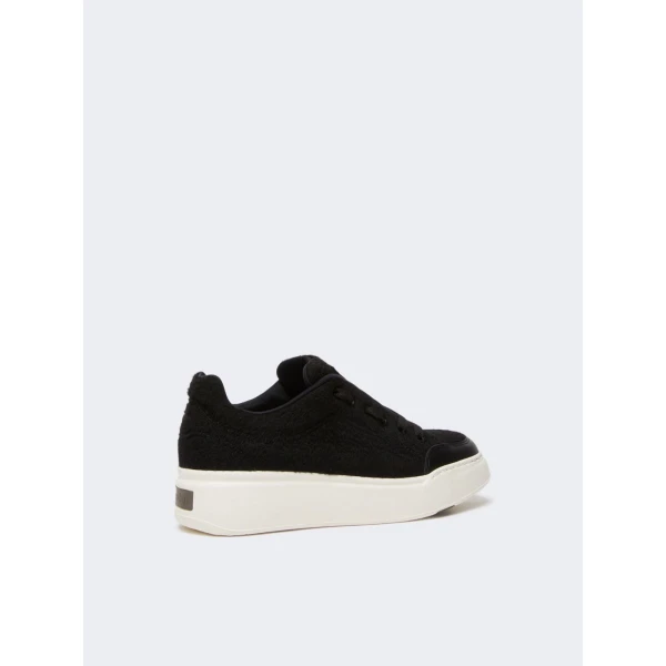 Max Mara Water-Repellent Camel Trainers in Black | Sneakers | Luxury Shoes 