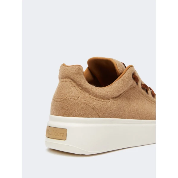 Max Mara Water-Repellent Camel Trainers in Camel | Sneakers | Luxury Shoes 